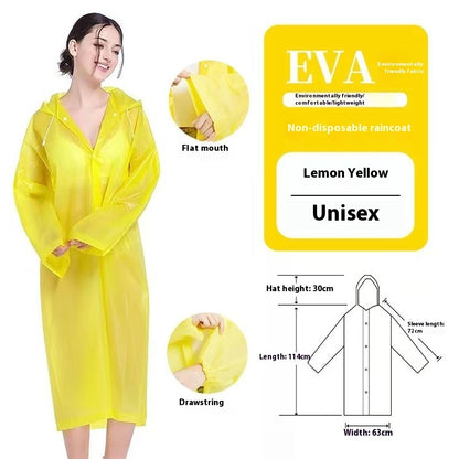Disposable Thickened Raincoat Eva Raincoat Scenic Spot Hiking Rafting Concert Marathon Commonly Used