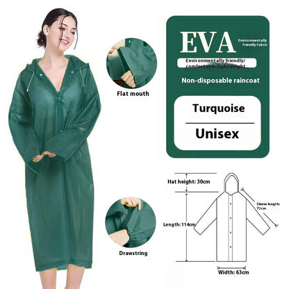 Disposable Thickened Raincoat Eva Raincoat Scenic Spot Hiking Rafting Concert Marathon Commonly Used