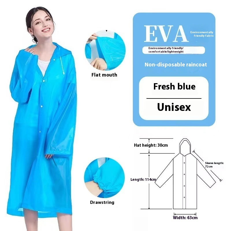 Disposable Thickened Raincoat Eva Raincoat Scenic Spot Hiking Rafting Concert Marathon Commonly Used