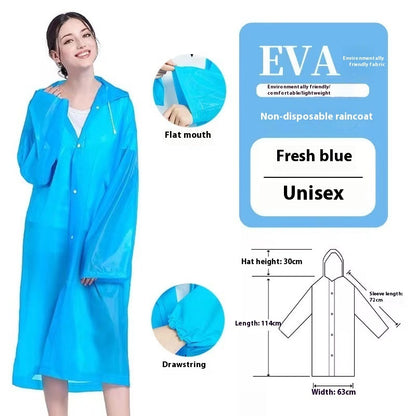 Disposable Thickened Raincoat Eva Raincoat Scenic Spot Hiking Rafting Concert Marathon Commonly Used