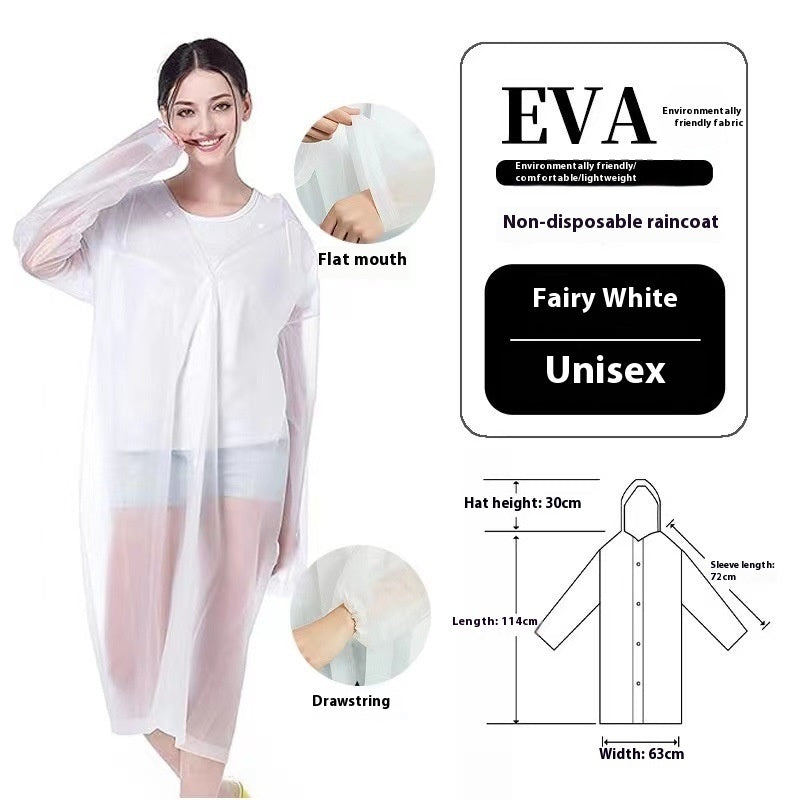 Disposable Thickened Raincoat Eva Raincoat Scenic Spot Hiking Rafting Concert Marathon Commonly Used