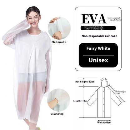 Disposable Thickened Raincoat Eva Raincoat Scenic Spot Hiking Rafting Concert Marathon Commonly Used
